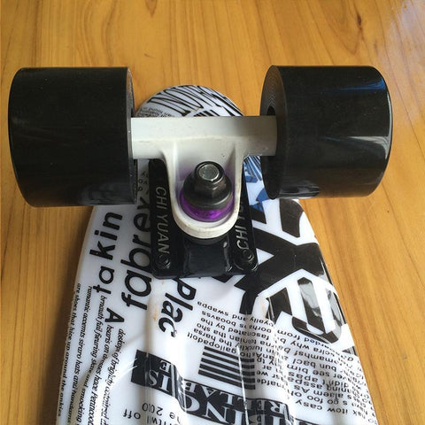 Newspaper Printed Skateboard