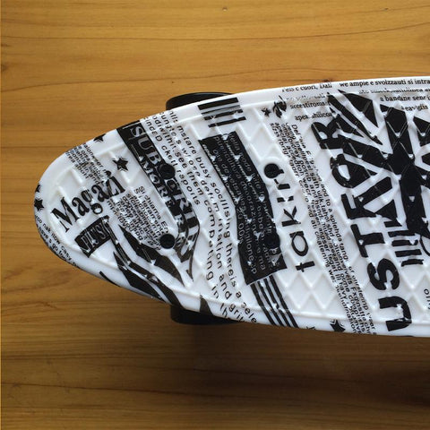 Newspaper Printed Skateboard