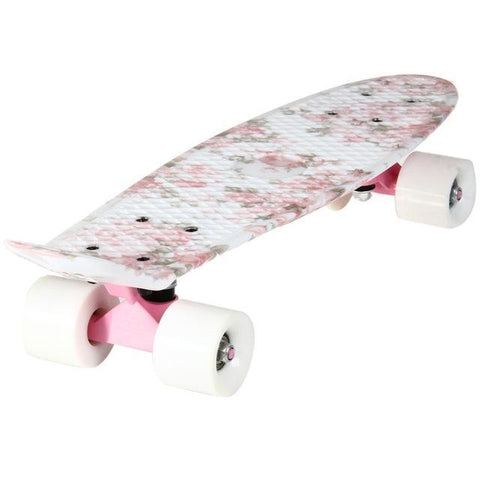 Floral Print Skateboard